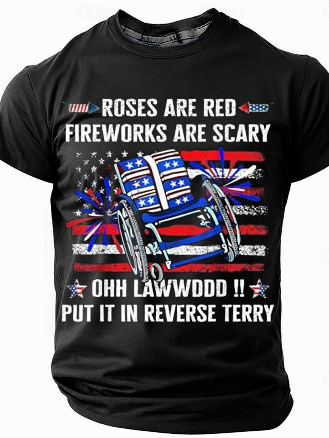  Ziua Independenței Americane Bărbați Drapelul SUA american Tricou Manșon scurt Tricou Tipărire 3D Stil Nautic Cămașă Modă Zilnic De Bază Stradă Casual Zilnic Negru Trifoi Gri Vară Primăvară Toate