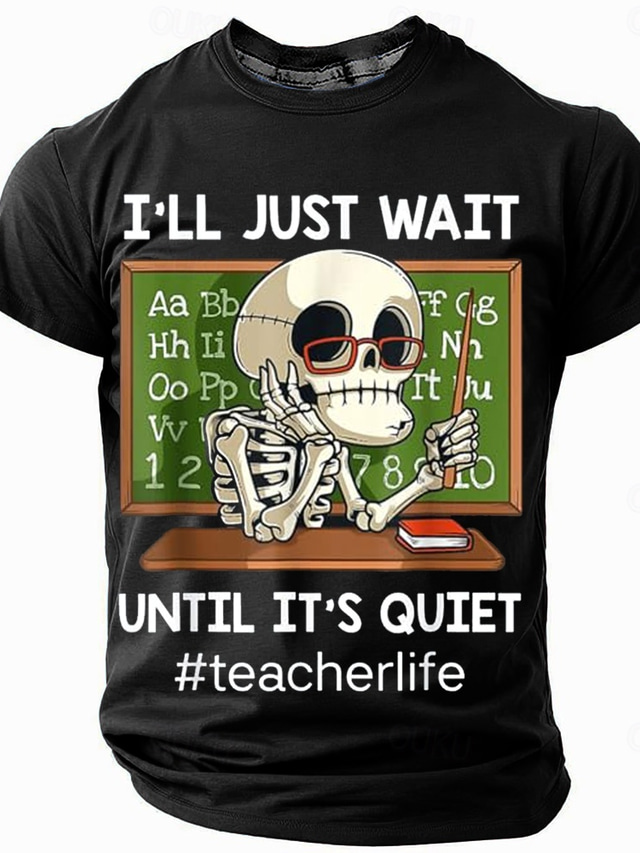  Men's Funny Slang T Shirt Short Sleeve T shirt 3D Print Crew Neck Shirt Fashion Daily Street Casual Daily Black Red Blue Summer Spring All Seasons Clothing Apparel S M L XL XXL XXXL