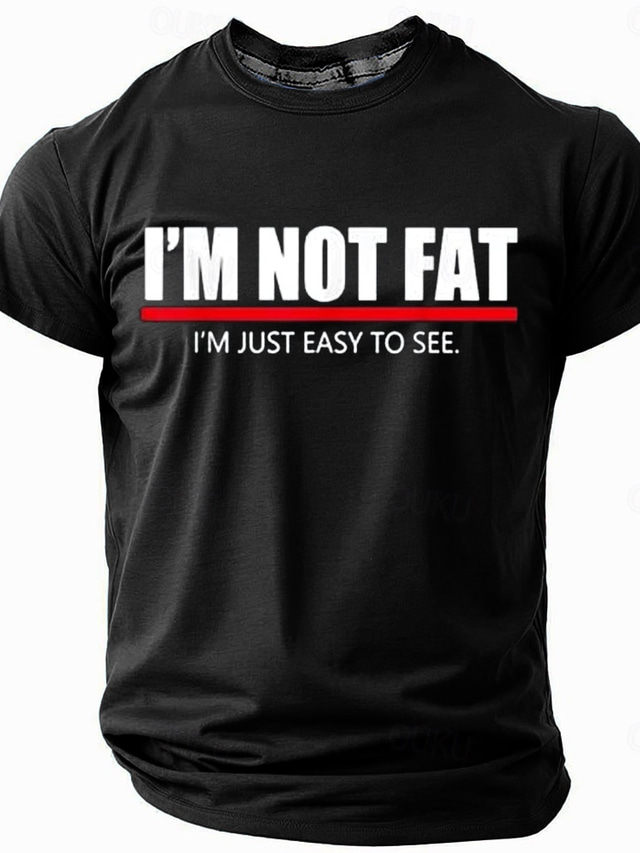  Men's Funny Slang T Shirt Short Sleeve T shirt 3D Print Crew Neck Shirt Fashion Daily Basic Street Casual Daily Black Blue Green Summer Spring Clothing Apparel S M L XL XXL XXXL