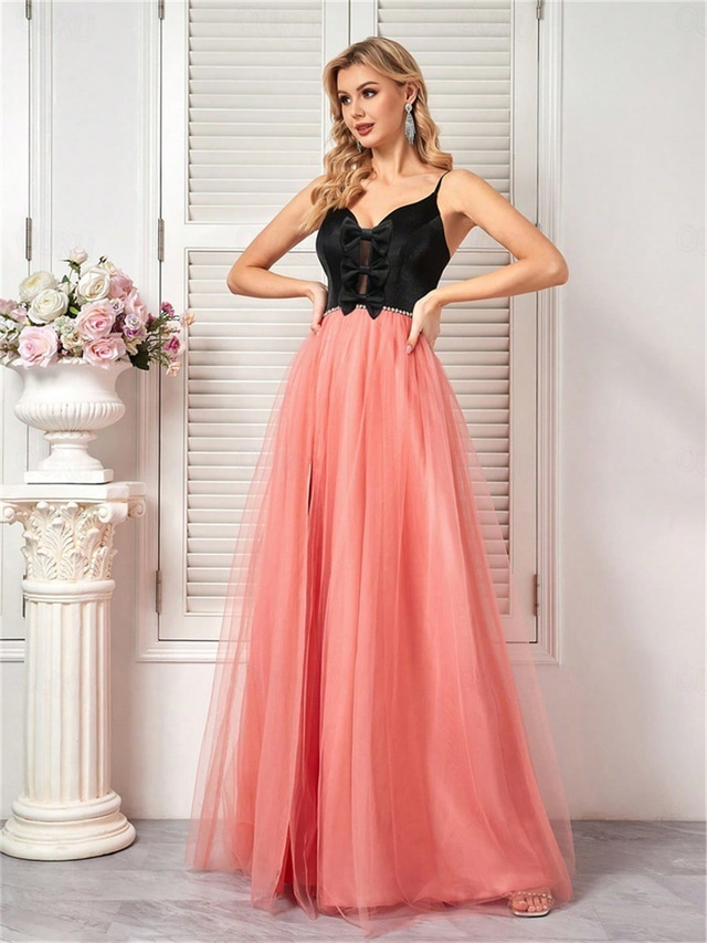  A-Line Quinceanera Dresses Elegant Dress Formal Wedding Floor Length Sleeveless Spaghetti Strap Tulle Backless with Pleats 2025