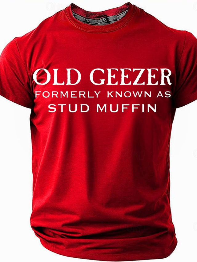  Men's Funny Slang T Shirt Short Sleeve T shirt 3D Print Crew Neck Shirt Fashion Daily Street Casual Daily Black Red Blue Summer Spring All Seasons Clothing Apparel S M L XL XXL XXXL
