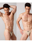 cheap Men&#039;s Underwear-Men&#039;s Solid Colored Briefs Underwear Super Sexy 1box Nude One-Size