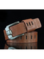 cheap Men&#039;s Belt-Men&#039;s Waist Belt Daily Wear Silver Belt Solid Colored  vintage style simple design belt