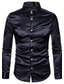 cheap Men&#039;s Casual Shirts-Men&#039;s Shirt Solid Colored Spread Collar Daily Basic Long Sleeve Slim Tops Luxury White Black Blue