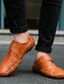 זול נעלי בד ומוקסינים לגברים-בגדי ריקוד גברים נעליים נעליים ללא שרוכים עור יום יומי קומפורט