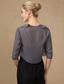 cheap Wedding Guest Wraps-Half Sleeve Shrugs Chiffon Wedding / Party / Evening Women&#039;s Wrap With Cascading Ruffles/Wedding Guest dress to impress