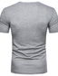 billiga V-hals-Herr T-shirts T-shirt Skjorta Sommar Kortärmad Grafisk Solid färg V-hals Dagligen Kläder Kläder Grundläggande Ledigt Streetwear Vit Svart Ljusgrå
