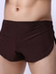 cheap Men&#039;s Briefs Underwear-Men&#039;s Normal Split Solid Colored Boxer Briefs Stretchy Low Rise Sexy Home Sports Home Shorts Comfortable Low Waist Gray S