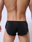 billiga Underkläder för män-normal delad enfärgad boxershorts för män stretchiga låga höjd sexiga hemmasporthemshorts bekväma gråa med låg midja
