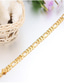 levne Men&#039;s Trendy Jewelry-Pánské Řetězové &amp; Ploché Náramky Stylové kreativita Módní Pozlaceno 18k Náramek šperky Zlatá Pro Denní Rande