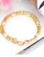 levne Men&#039;s Trendy Jewelry-Pánské Řetězové &amp; Ploché Náramky Stylové kreativita Módní Pozlaceno 18k Náramek šperky Zlatá Pro Denní Rande