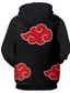 ieftine hanorace 3d pentru bărbați-inspirat de naruto akatsuki hatake kakashi uchiha sasuke ninja hoodie japonez anime costum cu desene animate hoodie pentru femei / bărbați