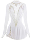 cheap Figure Skating Dresses-Figure Skating Dress Women&#039;s Girls&#039; Ice Skating Dress Outfits Light Yellow White Pink Open Back Mesh Spandex High Elasticity Competition Skating Wear Handmade Ice Skating Figure Skating