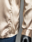 abordables chemises décontractées pour hommes-Chemise Homme Couleur Pleine Col Italien Basique Manches Longues Blanche Noir Bleu Rose Claire Jaune du quotidien Mince Polyester Luxe