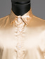 billiga fritidsskjortor för män-Herr Skjorta Solid färg Spread-krage Dagligen Grundläggande Långärmad Smal Blast Lyx Vit Svart Blå