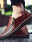 baratos Sapatilhas e Mocassins para Homem-Homens Sapatos Mocassins e Slip-Ons Couro Casual Conforto Primavera Verão