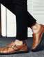 preiswerte Herren Pantoletten &amp; Slipper-Herren Schuhe Loafers &amp; Slip-Ons Leder Echtes Leder Brautkleider schlicht Komfort