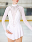 cheap Figure Skating Dresses-Figure Skating Dress Women&#039;s Girls&#039; Ice Skating Dress Outfits Light Yellow White Pink Open Back Mesh Spandex High Elasticity Competition Skating Wear Handmade Ice Skating Figure Skating