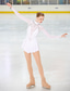 cheap Figure Skating Dresses-Figure Skating Dress Women&#039;s Girls&#039; Ice Skating Dress Outfits Light Yellow White Pink Open Back Mesh Spandex High Elasticity Competition Skating Wear Handmade Ice Skating Figure Skating