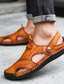 cheap Men&#039;s Sandals-Men&#039;s Sandals Comfort Shoes Casual Beach Walking Shoes Cowhide Breathable Dark Brown Black Brown Spring Summer