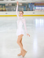 cheap Figure Skating Dresses-Figure Skating Dress Women&#039;s Girls&#039; Ice Skating Dress Outfits Light Yellow White Pink Open Back Mesh Spandex High Elasticity Competition Skating Wear Handmade Ice Skating Figure Skating