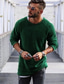 levne pánský pulovrový svetr-Pánské Svetr Rolák Skokan Plést Standardní Jednobarevné Tričkový Svetry Denní Klínové rukávy Trávová zelená Bílá M L XL / Dlouhý rukáv