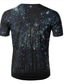cheap Men&#039;s 3D T-shirts-Men&#039;s T shirt Tee Shirt 1950s Black Galaxy Graphic 3D Print Plus Size Round Neck Print Clothing Clothes 1950s