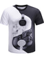 tanie T-shirty 3D męskie-Męskie Podkoszulek Koszula Designerskie Podstawowy Przesadny Lato Krótki rękaw Biały Graficzny 3D Czaszka Nadruk Puszysta Okrągły dekolt Codzienny Wyjściowe Nadruk Odzież Odzież Designerskie
