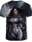 economico T-shirt 3D da Uomo-Per uomo maglietta Camicia Stile anni &#039;50 Pop art Rotonda Stampa Abbigliamento Abbigliamento Stile anni &#039;50 Grigio scuro