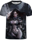 voordelige 3D T-shirts voor mannen-Voor heren T-shirt Overhemd Jaren &#039;50 Grafisch Ronde hals Afdrukken Kleding Kleding Jaren &#039;50 Donkergrijs