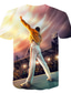 Χαμηλού Κόστους Ανδρικά 3D T-shirts-Ανδρικά Μπλουζάκι Πουκάμισο Υψηλής Ποιότητας Καλοκαίρι Γραφική Πορτραίτο Μεγάλα Μεγέθη Κοντομάνικο Στρογγυλή Λαιμόκοψη Καθημερινά Στάμπα Ρούχα Ρούχα Κανονικό Βασικό Υψηλής Ποιότητας Ουράνιο Τόξο