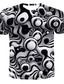 voordelige 3D T-shirts voor mannen-Voor heren T-shirt Ontwerper Zomer Grafisch Korte mouw Ronde hals Dagelijks Afdrukken Kleding Kleding Ontwerper Wit