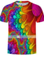 cheap Men&#039;s 3D T-shirts-Men&#039;s T shirt Tee Shirt 1950s Graphic Patterned Abstract Round Neck Print Clothing Clothes 1950s Rainbow