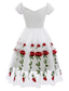 baratos Vestidos de Festa-Vestidos de Coquetel em A Vestido de Festa Convidada de Casamento Feriado Comprimento dos Joelhos Manga Curta Ombro a Descoberto Organza com Bordados Apliques Para impressionar