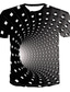 voordelige 3D T-shirts voor mannen-Voor heren T-shirt T-shirts Streetwear Ontwerper Punk &amp; Gothic Zomer Korte mouw Zwart Groen blauw Paars Geel Rood Grafisch 3D Print Print Grote maten Ronde hals Feest Casual Kleding Kleding