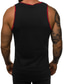 cheap Gym Tank Tops-Men&#039;s Tank Top Vest Active Summer Sleeveless Green White Black Dark Gray Graphic Solid Colored Round Neck Daily Sports Basic Clothing Clothes Cotton Active