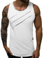 cheap Gym Tank Tops-Men&#039;s Tank Top Vest Active Summer Sleeveless Green White Black Dark Gray Graphic Solid Colored Round Neck Daily Sports Basic Clothing Clothes Cotton Active