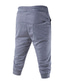 abordables Shorts décontractés-pantalons de survêtement décontractés pour hommes, sports de base, week-end, pantalons courts - imprimé lettre noir bleu gris clair l xl xxl