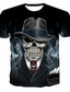 cheap Men&#039;s 3D T-shirts-Men&#039;s T shirt Tee Shirt Designer Casual Punk &amp; Gothic Summer Short Sleeve Black Graphic 3D Skull Print Round Neck Street Casual Print Clothing Clothes Designer Casual Punk &amp; Gothic