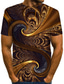 cheap Men&#039;s 3D T-shirts-Men&#039;s T shirt Tee Shirt Designer Summer Graphic Abstract Short Sleeve Round Neck Street Club Print Clothing Clothes Designer Streetwear Exaggerated Brown