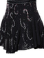 ieftine Rochii de patinaj artistic-Rochie de Patinaj Artistic Pentru femei Fete Πατινάζ στο πάγο Rochii Ținute Violet Negru Alb Deschide Înapoi Spandex Fire întinse Înaltă Elasticitate Antrenament Competiție Ținută Patinaj