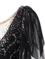 ieftine Rochii de patinaj artistic-Rochie de Patinaj Artistic Pentru femei Fete Πατινάζ στο πάγο Rochii Ținute Violet Negru Alb Deschide Înapoi Spandex Fire întinse Înaltă Elasticitate Antrenament Competiție Ținută Patinaj