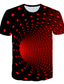 voordelige 3D T-shirts voor mannen-Voor heren T-shirt Ontwerper Basic Streetwear Zomer Korte mouw Groen Zwart Paars Geel Marine Blauw Rood Grafisch 3D Print Print Ronde hals Uitgaan 3D Afdrukken Kleding Kleding Ontwerper Basic