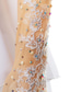 preiswerte Eiskunstlaufkleider-Eiskunstlaufkleid Damen Mädchen Eislaufen Kleider Austattungen Schwarz Weiß Gelb Elasthan Hochelastisch Wettbewerb Eiskunstlaufkleidung Handgemacht Waffeloptik Modisch Langarm Eislaufen Wintersport