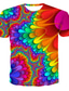 cheap Men&#039;s 3D T-shirts-Men&#039;s T shirt Tee Shirt 1950s Graphic Patterned Abstract Round Neck Print Clothing Clothes 1950s Rainbow