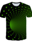 Χαμηλού Κόστους Ανδρικά 3D T-shirts-Ανδρικά Μπλουζάκι Υψηλής Ποιότητας Βασικό Κομψό στυλ street Καλοκαίρι Κοντομάνικο Πράσινο του τριφυλλιού Μαύρο Βυσσινί Κίτρινο Βαθυγάλαζο Ρουμπίνι Γραφική 3D Εκτύπωση Στάμπα Στρογγυλή Λαιμόκοψη Εξόδου
