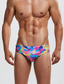 cheap Men&#039;s Underwear-Men&#039;s Swimwear Bottoms Asian Size Swimsuit Rainbow Green Blue Pink Orange Bathing Suits