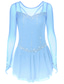 baratos Vestidos de Patinação Artística-Vestidos para Patinação Artística Mulheres Para Meninas Patinação no Gelo Vestidos Cinza escuro Violeta Roxo Com Transparência Elastano Elasticidade Alta Treino Ensaio / Prática Competição Roupa para