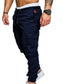 cheap Cargo Pants-Men&#039;s Joggers Pants Trousers Drawstring Multiple Pockets Basic Essential Solid Colored Mid Waist White Black Blue S M L / Full Length
