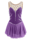 cheap Figure Skating Dresses-Figure Skating Dress Women&#039;s Girls&#039; Ice Skating Dress Yan pink Aegean Blue White Patchwork Mesh Spandex Practice Competition Skating Wear Handmade Jeweled Rhinestone Sleeveless Ice Skating Figure